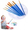 10 Piece Artist Paint Brush Set