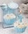 Bue Cross Themed Cupcake Design Candle