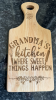 Personalised Grandma's Kitchen - Rubberwood Paddle Board