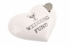 Set of 2 Heart Shape Wedding Money Banks ~ Honeymoon / Wedding