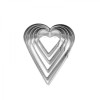 Set 5 Heart Shaped Cookie Cutters