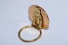 Vintage Gold Tone Art Deco Design Scarf Ring