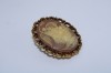 Vintage Brass Cameo Scarf Ring Buckle