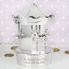 Personalised Silver Plated Carousel Money Box