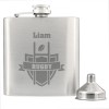 Personalised Rugby Hip Flask