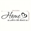 'Home Is Where The Heart Is' Wall Decoration Decal Sticker