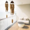 Vie Naturals Bamboo Wind Chimes, Set of 2 (Medium 40cm and Small 30cm)