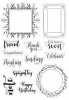 Crafters Companion Clear Acrylic Stamps - Frame Sentiments