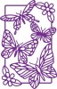 Gemini Decorative Outline Stamp and Die - Dancing Butterflies