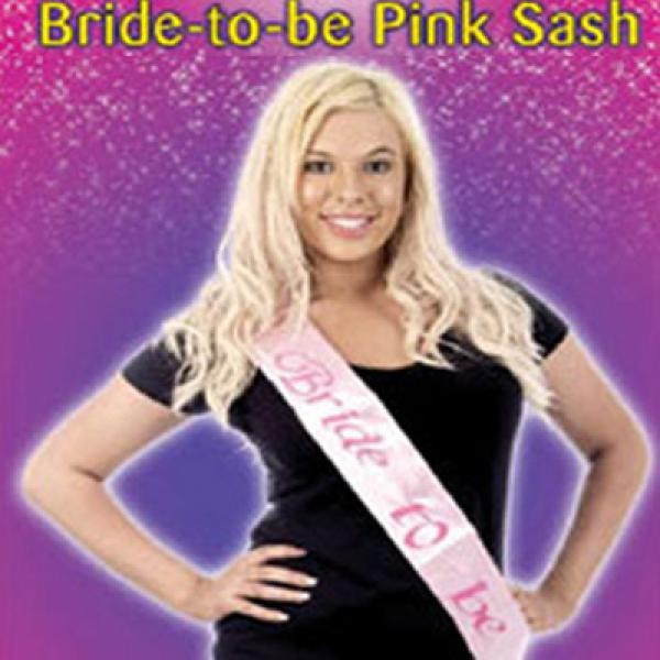 Pink Satin Hen Night 'Bride To Be' Sash