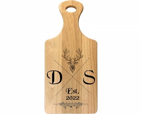 Personalised Rubberwood Paddle Board - Stag