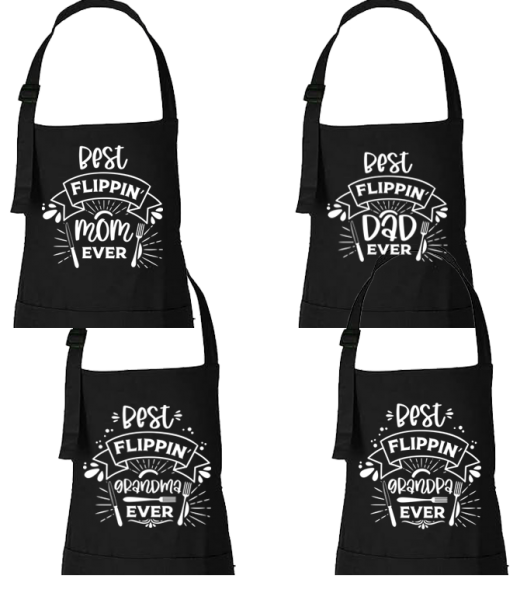Personalised 'Best Flippin' Cotton BBQ Apron With Pockets