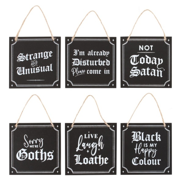 Mini Gothic Signs - Choice of Designs