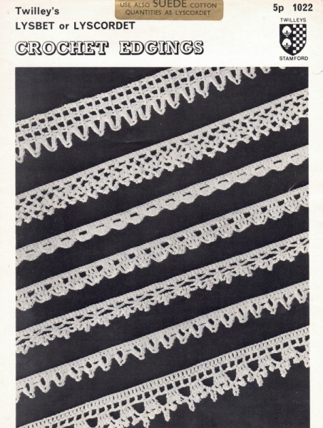 Vintage Twilleys Crochet Pattern 1022: Crochet Edgings