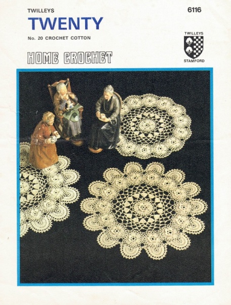 Vintage Twilleys Crochet Pattern 6116: Crochet Place Mats