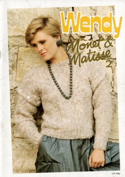 Vintage Wendy Knitting Pattern Book: Monet & Matisse 2 (Patterns 812-823)