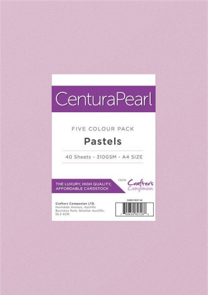 Crafters Companion Centura Pearl Printable Card Pack - A4 Pastels