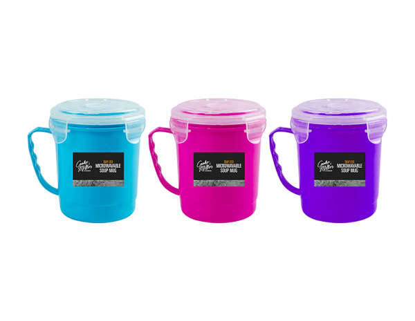 Microwaveable Soup Mug ~ Assorted Colours
