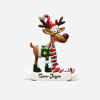 Personalised Goofy Reinder with Scarf Christmas Decoration