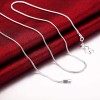 Sterling Silver 925 Snake Chain Necklace 18''