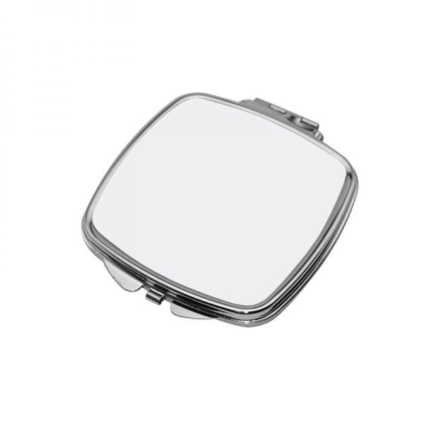 Square Metal Pocket Mirror Compact