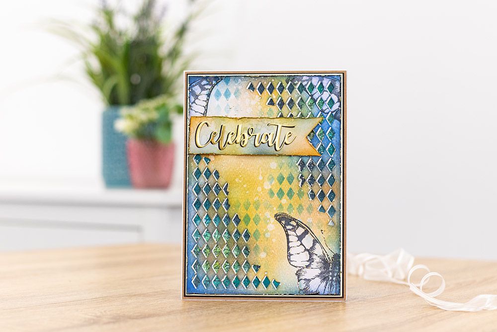 Gemini Die Create a Card - Aged Argyle