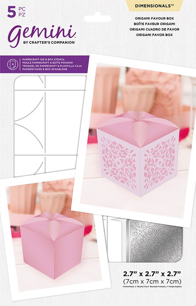 Gemini Dimensionals Die ~ Origami Favour Box