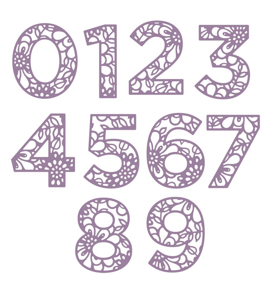 Gemini Make A Statement Stamp & Die Set ~ Numbers