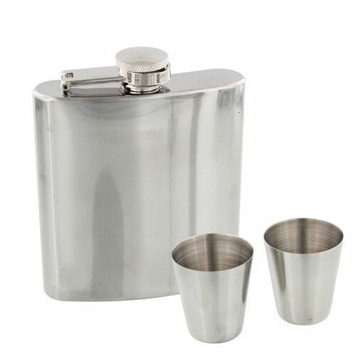 Harvey Makin Stainless Steel Hip Flask