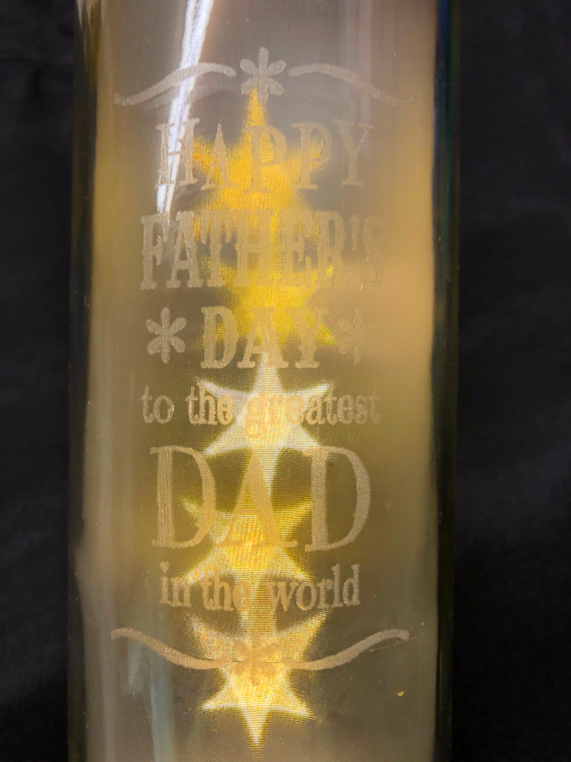 LED Bottle Light - Personalised - Fathers Day