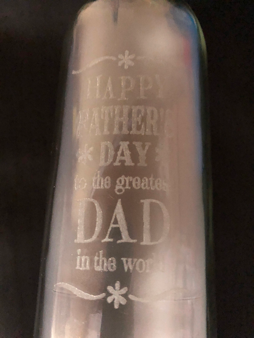 LED Bottle Light - Personalised - Fathers Day