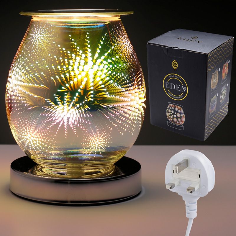 Eden Flower Burst Touch Operated Electric Wax Melt Burner Aroma Warmer Lamp