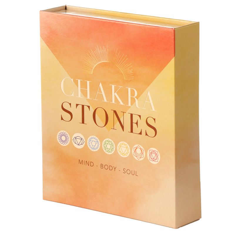 Set of 7 Chakra Stones Kit with Crystal