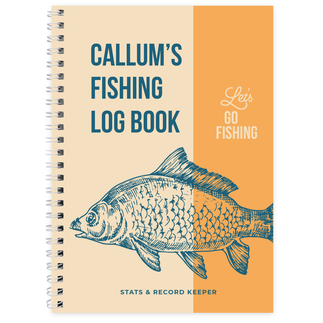 Personalised A5 Fishing Log Book