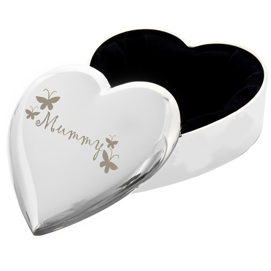 Mummy Heart Shaped Trinket Box