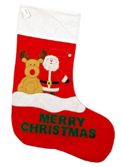 Personalised Felt Xmas Santa Stocking