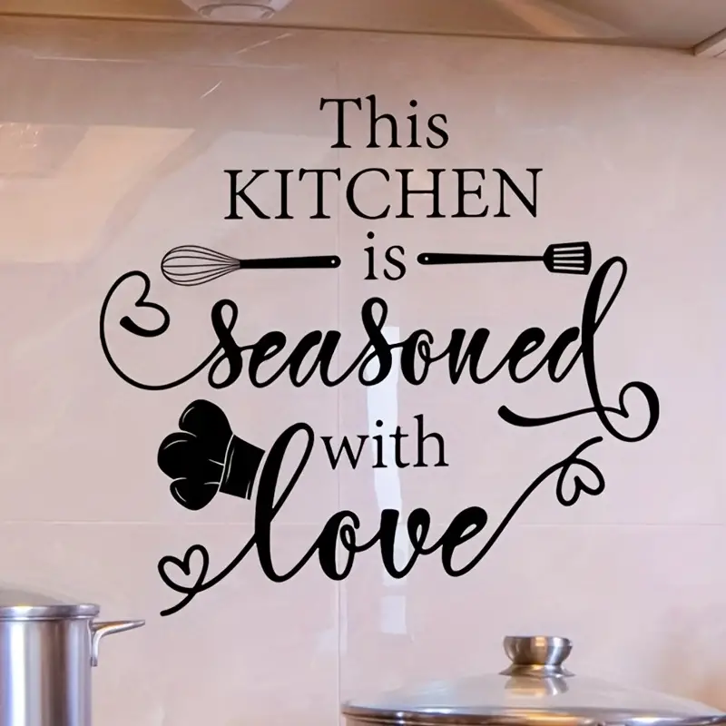 This Kitchen Is Seasoned With Love Wall Decal Sticker