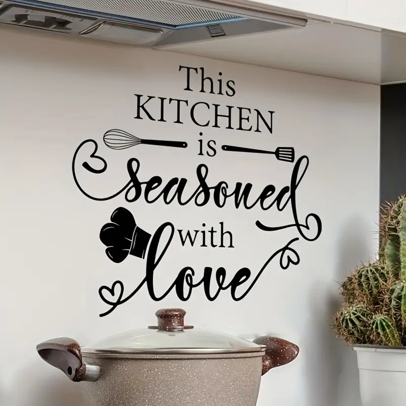 This Kitchen Is Seasoned With Love Wall Decal Sticker