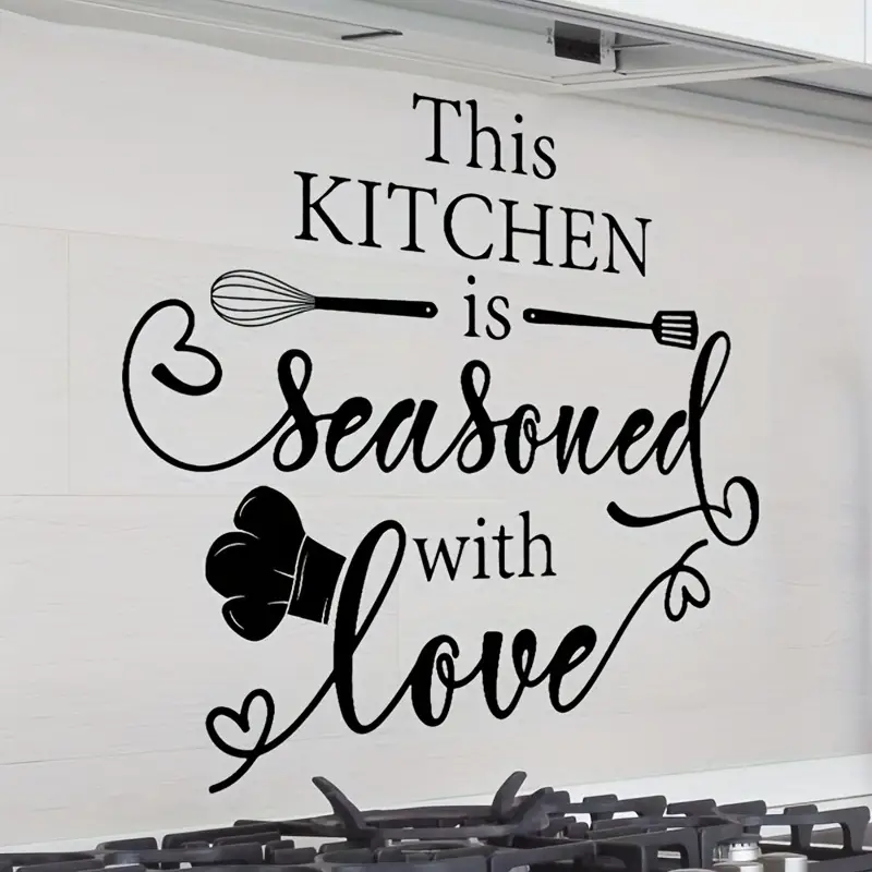 This Kitchen Is Seasoned With Love Wall Decal Sticker