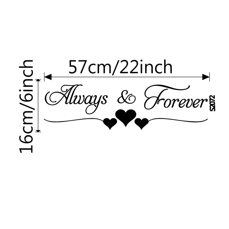 Always & Forever Wall Decal Sticker