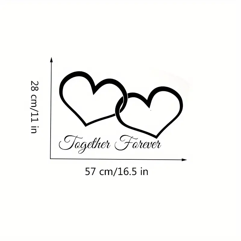 'Together Forever' Wall Decoration Decal Sticker