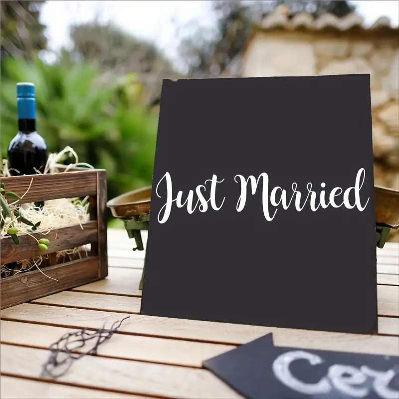 Just Married! Wedding Day Car Sticker Decal