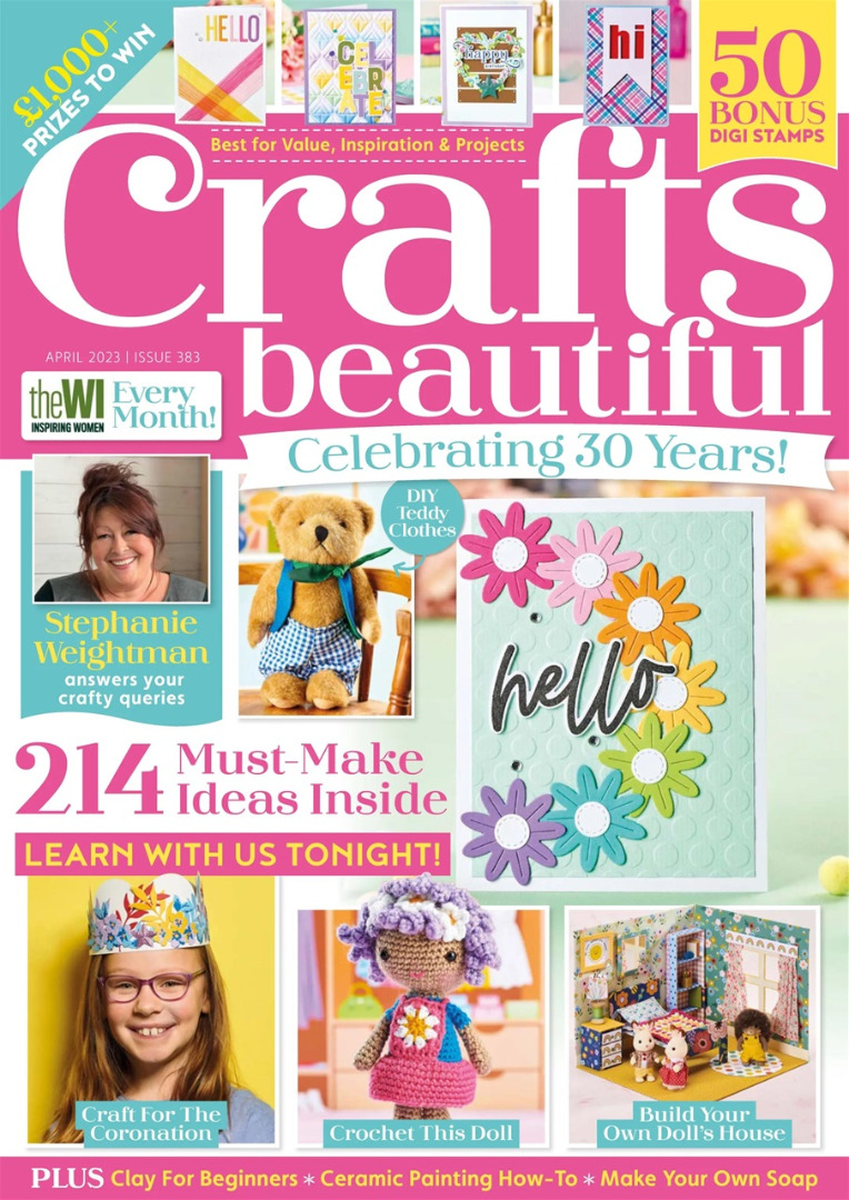 Crafts Beautiful Magazine - Back Issue - April 2023 - Issue 383