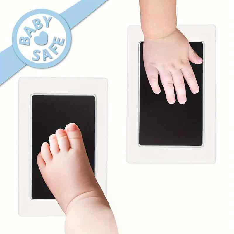 Cherished Footprint & Handprint Kit - Safe & Mess-Free Ink Pad - Small