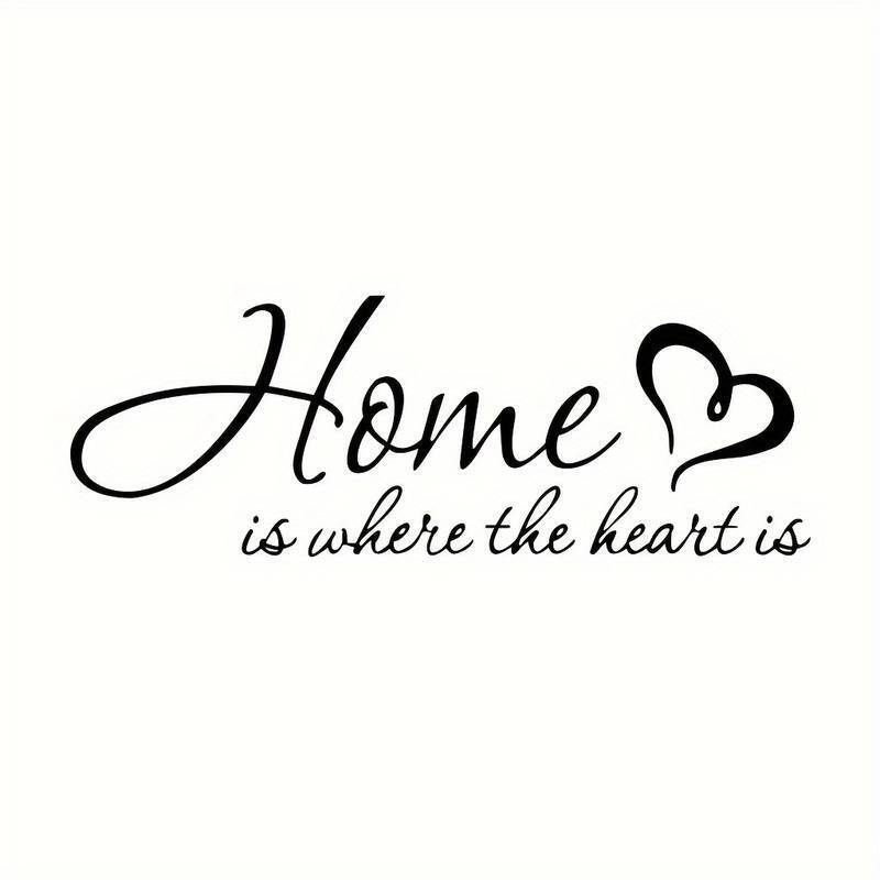 'Home Is Where The Heart Is' Wall Decoration Decal Sticker