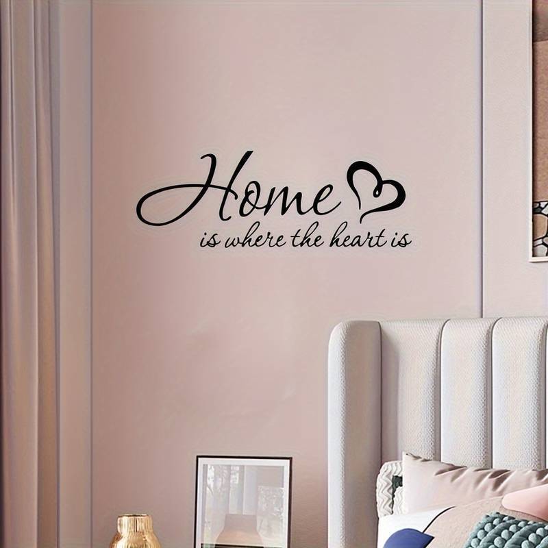 'Home Is Where The Heart Is' Wall Decoration Decal Sticker