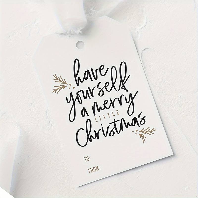 Merry Little Christmas Gift Tags, Pack 10