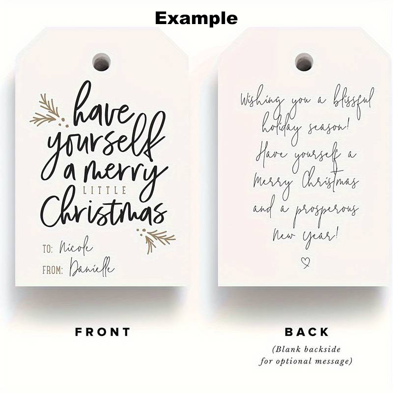 Merry Little Christmas Gift Tags, Pack 10