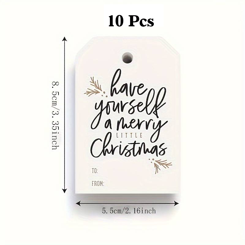 Merry Little Christmas Gift Tags, Pack 10