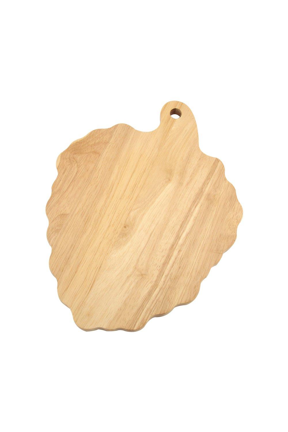 Rubberwood Serving Board - Grape Shaped 30x23cm